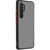 Case 4U Xiaomi Mi ile uyumlu Note 10 Lite Kılıf Kamera Korumalı Mat Renkli Buzlu Hux Silikon Siyah HBV00000YDO3I