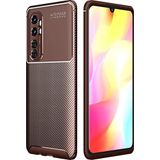 Case 4U Xiaomi Mi ile uyumlu Note 10 Lite Kılıf Rugged Armor Karbon Uzun Ömürlü Negro Kılıf Kahverengi HBV00000YDO3B