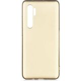 Case 4U Xiaomi Mi Note 10 Lite Kılıf Klasik Mat Renkli Yumuşak Premier Silikon Gold