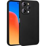 Case 4U Xiaomi Redmi 12 Kılıf Mat Renkli Yumuşak Premier Silikon Kapak Siyah