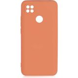 Case 4U Xiaomi Redmi 9C Kılıf Kamera Korumalı Içi Kadife Logosuz Mara Lansman Silinebilir Kılıf Turuncu