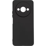 Case 4u Xiaomi Redmi A3 4g 2024 Kılıf Mat Renkli Yumuşak Kalın Sağlam Silikon Kılıf Biye Siyah