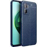 Case 4U Xiaomi Redmi ile uyumlu Note 11E Uyumlu Kılıf Darbeye Dayanlıklı Deri Görünümlü Niss Silikon Arka Kapak Lacivert HBCV00003VGEUR
