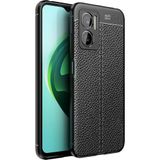 Case 4U Xiaomi Redmi ile uyumlu Note 11E Uyumlu Kılıf Darbeye Dayanlıklı Deri Görünümlü Niss Silikon Arka Kapak Siyah HBCV00003VGEQ2
