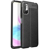 Case 4U Xiaomi Redmi Note 10 5G Kılıf Rugan Armor Deri Görünümlü Yüksek Kalite Silikon Niss Siyah