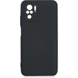 Case 4U Xiaomi Redmi Note 10 Kılıf Kamera Korumalı Içi Kadife Logosuz Mara Lansman Silinebilir Kılıf Siyah