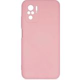 Case 4U Xiaomi Redmi Note 10S Kılıf Kamera Korumalı Içi Kadife Logosuz Mara Lansman Silinebilir Kılıf Açık Pembe