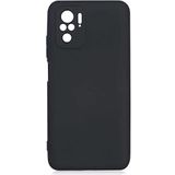 Case 4U Xiaomi Redmi Note 10S Kılıf Kamera Korumalı Içi Kadife Logosuz Mara Lansman Silinebilir Kılıf Siyah
