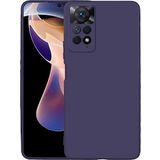 Case 4U Xiaomi Redmi Note 11 Pro 5G Kılıf Klasik Mat Renkli Yumuşak Premier Silikon Lacivert