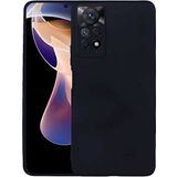 Case 4U Xiaomi Redmi Note 11 Pro 5G Kılıf Klasik Mat Renkli Yumuşak Premier Silikon Siyah