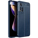 Case 4U Xiaomi Redmi Note 11 Pro Kılıf Rugan Armor Deri Görünümlü Yüksek Kalite Silikon Niss Lacivert