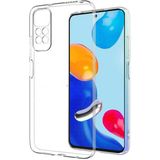 Case 4U Xiaomi Redmi Note 11S / Redmi Note 11 Kılıf Kamera Korumalı Yumuşak Şeffaf Ince Süper Silikon - X2