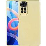 Case 4U Xiaomi Redmi Note 11s / Redmi Note 11 Kılıf Klasik Mat Renkli Yumuşak Premier Silikon Altın