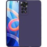 Case 4U Xiaomi Redmi Note 11s / Redmi Note 11 Kılıf Klasik Mat Renkli Yumuşak Premier Silikon Lacivert