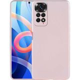 Case 4U Xiaomi Redmi Note 11s / Redmi Note 11 Kılıf Klasik Mat Renkli Yumuşak Premier Silikon Rose Gold
