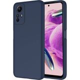 Case 4u Xiaomi Redmi Note 12S Uyumlu Kılıf Kamera Korumalı Içi Kadife Logosuz Mara Lansman Silinebilir Kılıf Lacivert