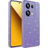 Case 4u Xiaomi Redmi Note 13 Pro 4g Kılıf Kamera Korumalı Simli Lüks Koton Kapak Mor