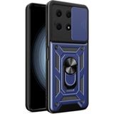 Case 4u Xiaomi Redmi Note 13 Pro 4g/poco M6 Pro Kılıf Ultra Korumalı Kamera Korumalı Manyetik Sürgülü Vega Kapak Lacivert