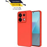 Case 4u Xiaomi Redmi Note 13 Pro 5g Kılıf Kamera Korumalı Içi Kadife Logosuz Mara Lansman Silinebilir Kılıf Kırmızı
