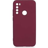 Case 4U Xiaomi Redmi Note 8 Kılıf Kamera Korumalı Içi Kadife Logosuz Mara Lansman Silinebilir Kılıf Koyu Mor