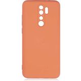Case 4U Xiaomi Redmi Note 8 Pro Kılıf Kamera Korumalı Içi Kadife Logosuz Mara Lansman Silinebilir Kılıf Turuncu