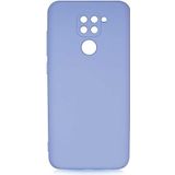 Case 4U Xiaomi Redmi Note 9 Kılıf Kamera Korumalı Içi Kadife Logosuz Mara Lansman Silinebilir Kılıf Lila