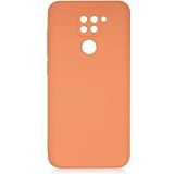 Case 4U Xiaomi Redmi Note 9 Kılıf Kamera Korumalı Içi Kadife Logosuz Mara Lansman Silinebilir Kılıf Turuncu