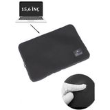 Case Club 15.6'' ve 15'' Inç Macbook File Sünger Laptop Kılıfı - Siyah