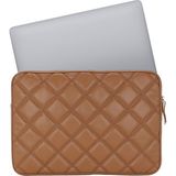 Case Club 15,6 Inç Laptop ve Macbook Kılıfı Darbe Emici Koruma Su Geçirmez Dış Yüzey - 2,5cmx41cmx29cm - Taba