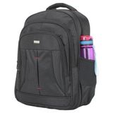 Case Club 2114 Büyük Günlük Seyahat Laptop Sırt Çantası 17 Inç + Kılıf Hediyeli - 45-32-18 cm - Siyah