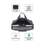 Case Club 2117 Büyük Boy 17,3 Inç Laptop Evrak Çantası Omuz Askılı Siyah