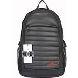 Case Club Basic Laptop Sırt Çantası 15,6 Inç Darbe Emici Koruma Su Geçirmez Kumaş - 15x30x45 - Siyah - Kırmızı