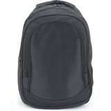 Case Club Basic Siyah Sırt Çantası Su Geçirmez Kumaş Unisex
