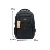 Case Club Dada Laptop Bölmeli 17,3 inç Su Geçirmez Kumaş Günlük Okul Sırt Çantası 17,3 inç