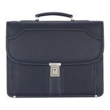 Case Club Erkek Evrak Çantası 15.6'inç Laptop Bölmeli Su Geçirmez Omuz Askılı - 39*30*13 cm - Lacivert