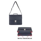 Case Club Erkek Omuz Çantası Organizer ve Laptop Bölmeli 15,6 inç Lacivert