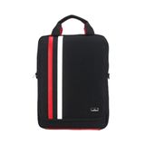 Case Club Fonksiyonlu Laptop Sırt El ve Omuz Çantası 15.6'' Mat Destekli Omuz Askılı Su Geçirmez Kumaş - Kırmızı - Beyaz