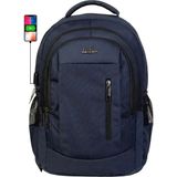 Case Club Günlük Okul Orta Okul-Lise Sırt Çantası Laptop Bölmeli 17.3 Inç Su Geçirmez Kumaş Dada 05 - 45-31-16 CM - Lacivert