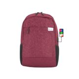 Case Club İthal Laptop Sırt Çantası 15,6 inç Usb Aparatlı Su Geçirmez Kumaş Yandan Cepli Bordo