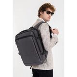 Case Club Körüklü 15.6 Laptop Bölmeli Sırt ve El Çantası - 45*30 cm - Gri