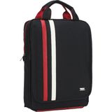 Case Club Laptop Sırt ve El Çantası 15.6" Omuz Askılı Taban Mat Destekli - Kırmızı - Beyaz