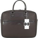 Case Club Omuz Askılı 15,6'' Laptop Bölmeli El ve Omuz Çantası Darbe Emici Macbook Uyumlu - Kahverengi