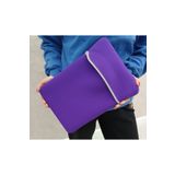 Case Club Suya Dayanıklı Neopren Notebook Tablet Ipad Macbook Pro Air Mor Laptop Kılıfı Çantası 13" Inç 15