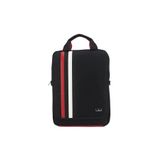 Case Club Unisex Fonksiyonlu Sırt El Ve Omuz Çantası 15.6'' Laptop Bölmeli Taban Mat Destekli Omuz Askılı Kırmızı-Beyaz