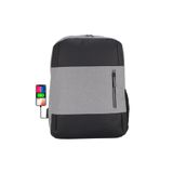 Case Club Usb Aparatlı 14 inç 15,6 inç Laptop Bölmeli İthal Sırt Çantası Su Geçirmez Kumaş Darbe Emici Koruma Gri