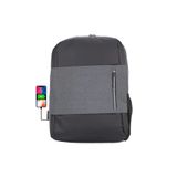 Case Club Usb Aparatlı İthal Laptop Sırt Çantası 14'' 15,6'' inç Darbe Emici Koruma Su Geçirmez Kumaş Antrasit
