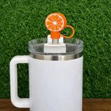 Case Collection Stnly Quencher Termos Için Silikon Pipet Tıpası Kapağı Toz Geçirmez Kapak Şekilli Pipet Başlığı - Turuncu
