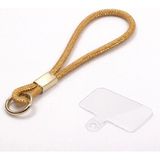 Case Collection Taşlı Telefon Askısı Parlak Lüx Işıltılı Charm El Için Küçük Bilek Strap Aparatlı Kullanım - Gold