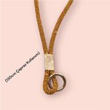 Case Collection Telefon Askısı Boyun Ipi Charm Çapraz Strap 130CM - Gold