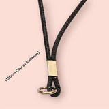 Case Collection Telefon Askısı Boyun Ipi Charm Çapraz Strap 130CM - Siyah